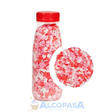 CONFETIS MINI CORAZONES SURTIDOS (BOTE 165grs)