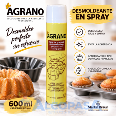 DESMOLDEANTE SPRAY AGRANO (BOTE 600ml)