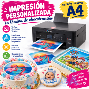 IMPRESIÓN PERSONALIZADA LAMINA CHOCOTRANSFER (Ud)
