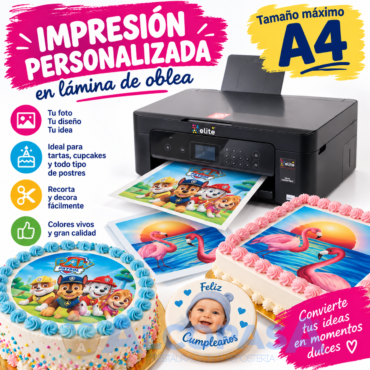 IMPRESIÓN PERSONALIZADA LAMINA OBLEA - ARROZ (Ud)