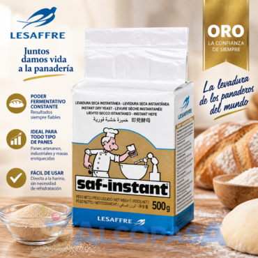 LEVADURA EN POLVO SECA INSTANTÁNEA (PAQUETE 500g)