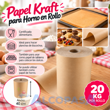 PAPEL KRAFT 40CM (ROLLO 20kg)