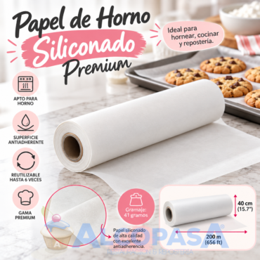 PAPEL SULFURIZADO PARA HORNO 41g (ROLLO 40cmX200m)