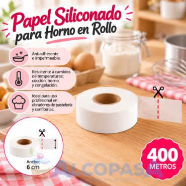 ROLLO DE PAPEL HORNO SULFURIZADO 40g (ROLLO 400m)