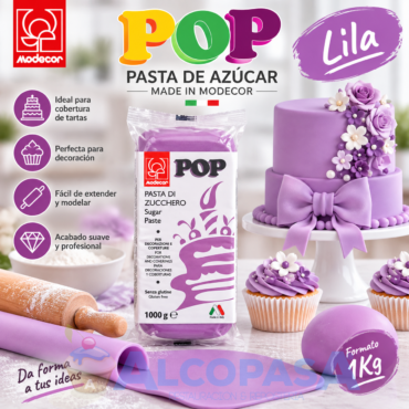 FONDANT LILA POP (BLOQUE 1Kg)