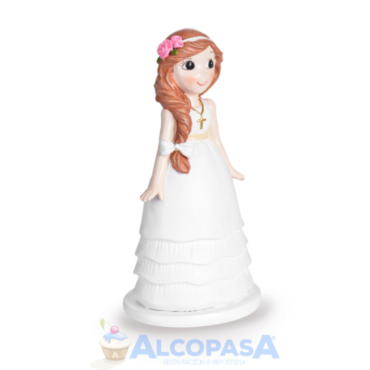 NIÑA COMUNIÓN "FLOR ROSA CABEZA" 27965B (Ud)