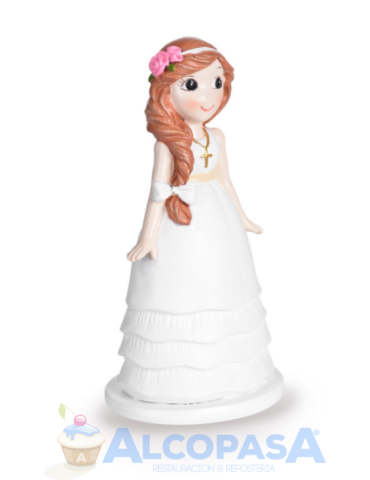 NIÑA COMUNIÓN "FLOR ROSA CABEZA" 27965B (Ud)