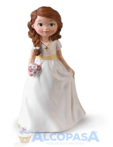 NIÑA COMUNIÓN "RAMO EN MANO" 27021B (Ud)