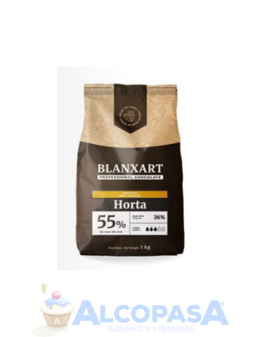 CHOCOLATE NEGRO BLANXART HORTA 55% (BOLSA 5Kg)
