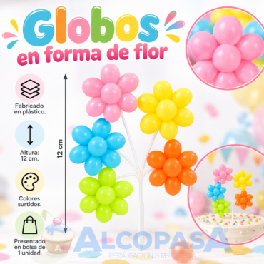 GLOBOS/FLORES DE PLÁSTICO (Ud)