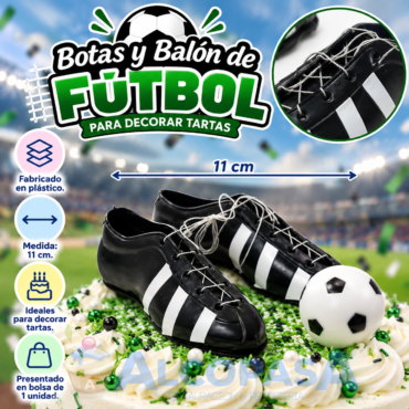 SET DE BOTAS Y BALÓN DE FÚTBOL (Ud)