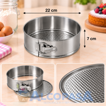 MOLDE PARA BIZCOCHO DESMONTABLE F.G  Ø22X7cm (Ud)