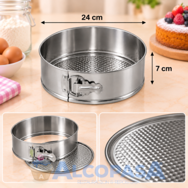 MOLDE PARA BIZCOCHO DESMONTABLE F.G  Ø24X7cm (Ud)