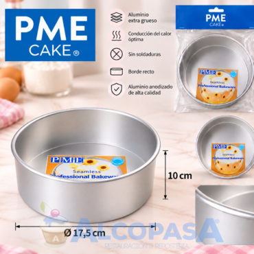 MOLDE PARA BIZCOCHO "PME" Ø17.5X10cm (Ud)