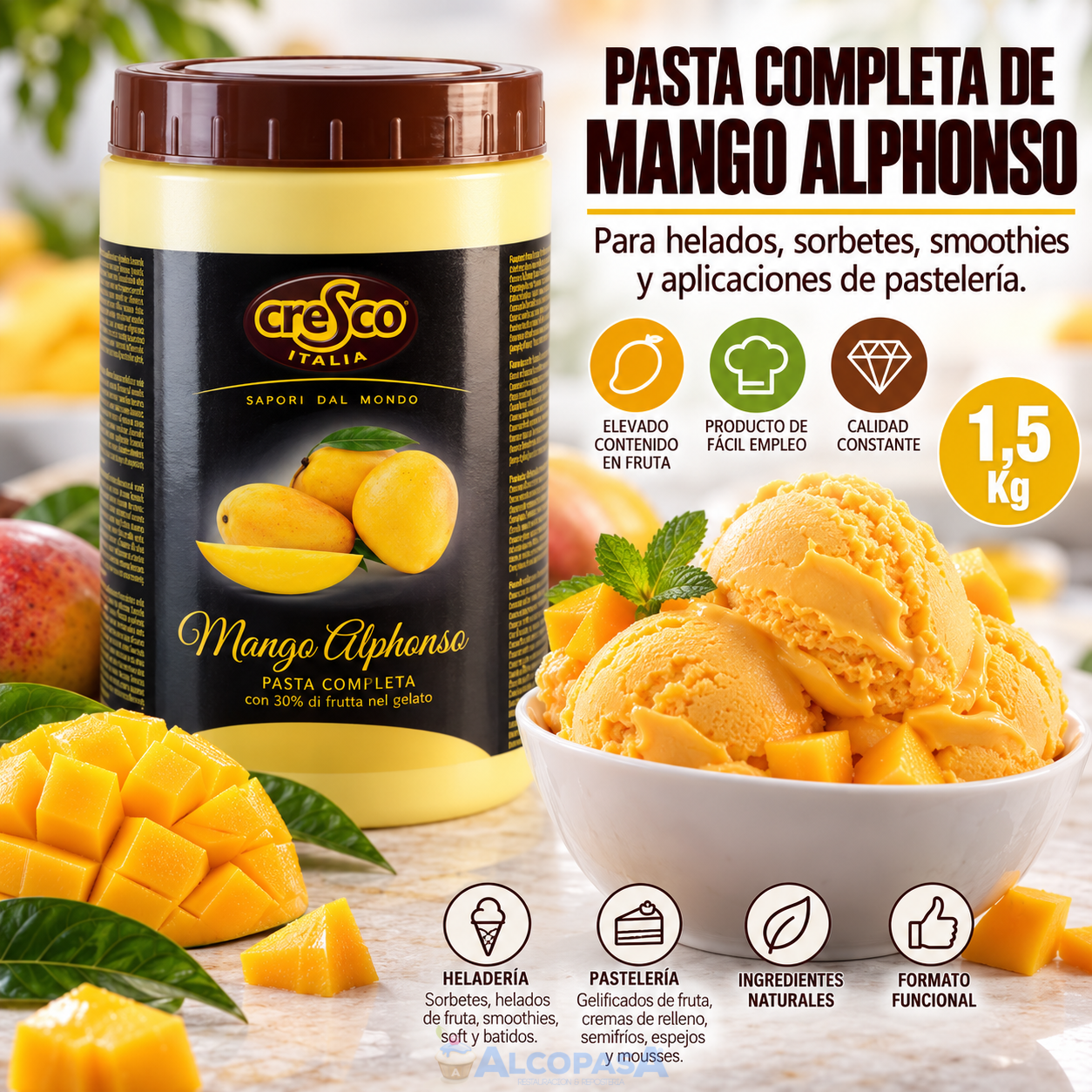 CONFRUTTISSIMI MANGO 30% CRESCO (BOTE 1,5Kg)