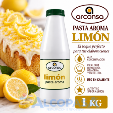 PASTA AROMA DE LIMÓN CN ARCONSA (BOTE 1Kg)