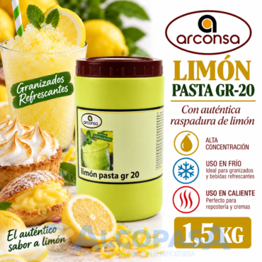 PASTA DE LIMÓN CON RASPADURA GR-20 (BOTE 1,5Kg)