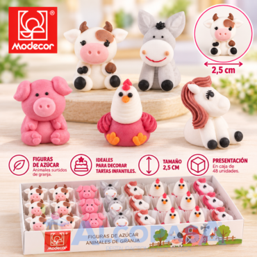 ANIMALITOS DE AZÚCAR GRANJA MODECOR (CAJA 48Uds)