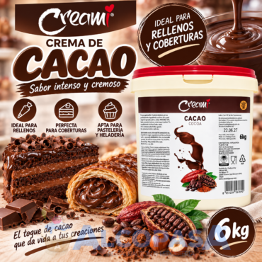 CREMA DE CACAO 11% CREAMI (CUBO 6Kg)