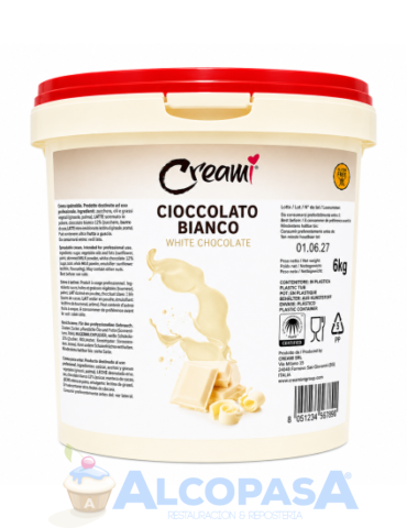 CREMA DE CHOCOLATE BLANCO CREAMI (CUBO 6Kg)