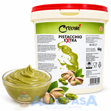 CREMA DE PISTACHO EXTRA 15% CREAMI (CUBO 6Kg)