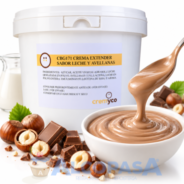 CREMA EXTENDER LECHE AVELLANA "KINDER" (CUBO 5kg)
