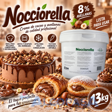 CREMA NOCCIORELLA "NUTELA" (CUBO 13Kg)