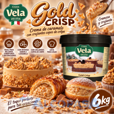 CREMA VELA GOLD CRISP CHOCOLATE (CUBO 6Kg)