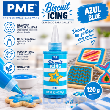 GLASEADO PARA GALLETAS PME AZUL (BOTE 120g)