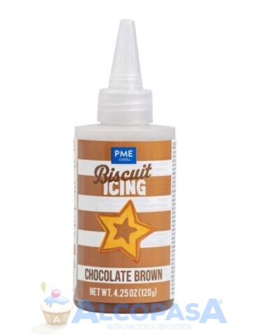 GLASEADO PARA GALLETAS PME MARRÓN CHOCO (BOTE 120g)