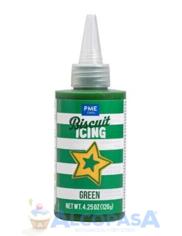 GLASEADO PARA GALLETAS PME VERDE (BOTE 120g)