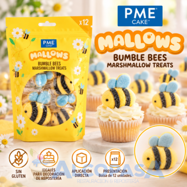 MARSHMALLOW ABEJAS PME (BOLSA 12Uds)