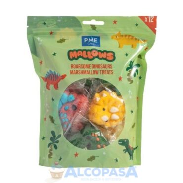 MARSHMALLOW DINOSAURIOS PME (BOLSA 12Uds)