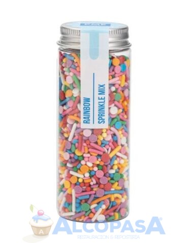 MEZCLA DE SPRINKLES PME ARCOIRIS FUERTE (BOTE 76g)