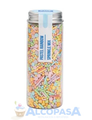 MEZCLA DE SPRINKLES PME ARCOIRIS PASTEL (BOTE 76g)