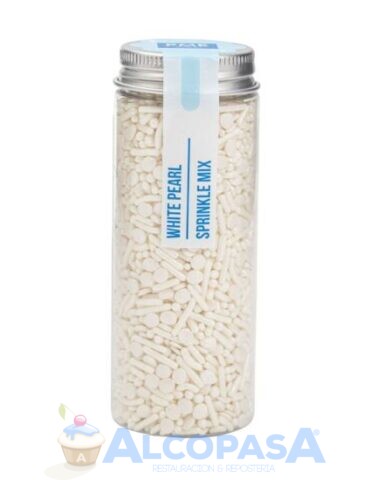 MEZCLA DE SPRINKLES PME BLANCO PERLA (BOTE 76g)