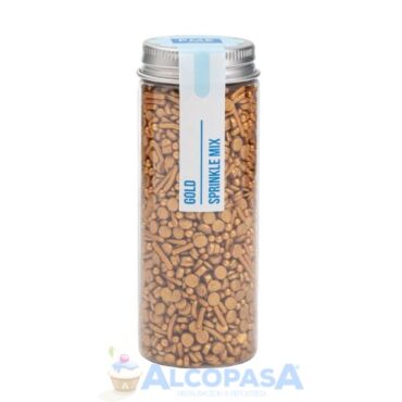 MEZCLA DE SPRINKLES PME DORADO (BOTE 76g)