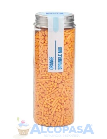 MEZCLA DE SPRINKLES PME NARANJA (BOTE 76g)