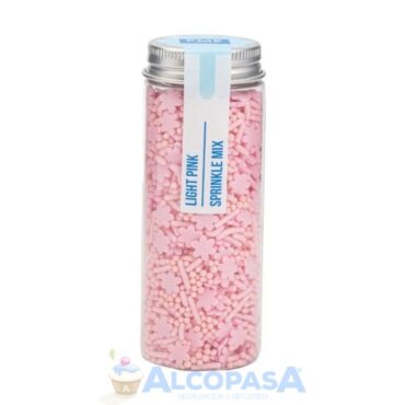 MEZCLA DE SPRINKLES PME ROSA CLARO (BOTE 76g)