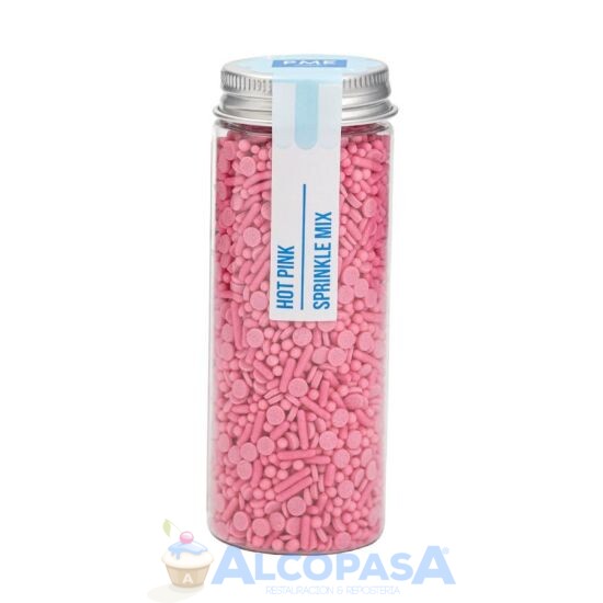 MEZCLA DE SPRINKLES PME ROSA FUCSIA (BOTE 76g)