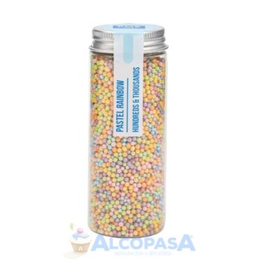 MINI PERLAS-SPRINKLES PME ARCOIRIS PASTEL(BOTE 86g)