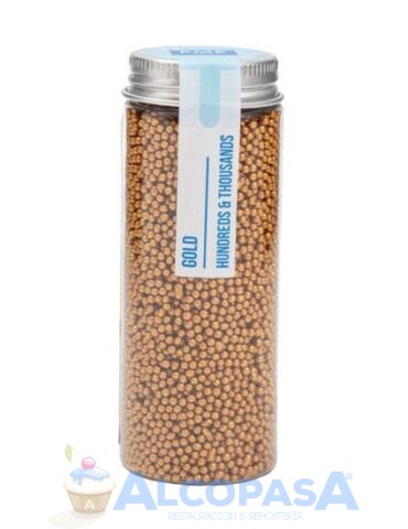 MINI PERLAS - SPRINKLES PME ORO (BOTE 86g)