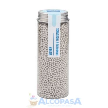 MINI PERLAS - SPRINKLES PME PLATA (BOTE 86g)