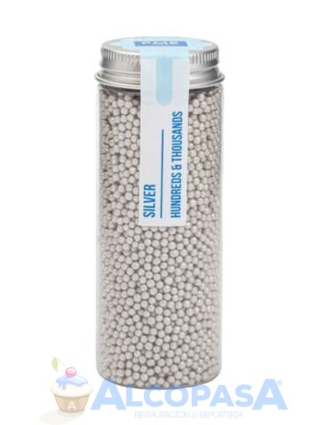 MINI PERLAS - SPRINKLES PME PLATA (BOTE 86g)