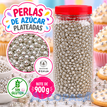 PERLAS PLATEADAS Nº1 Ø0.4CM (BOTE 900g)