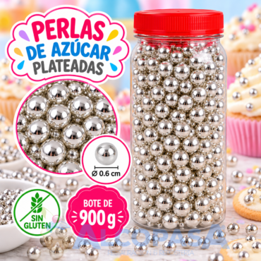 PERLAS PLATEADAS Nº2 Ø0.6CM (BOTE 900g)