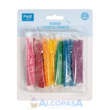 SPRINKLES SURTIDOS PME ARCOIRIS 7 MODELOS (48g)
