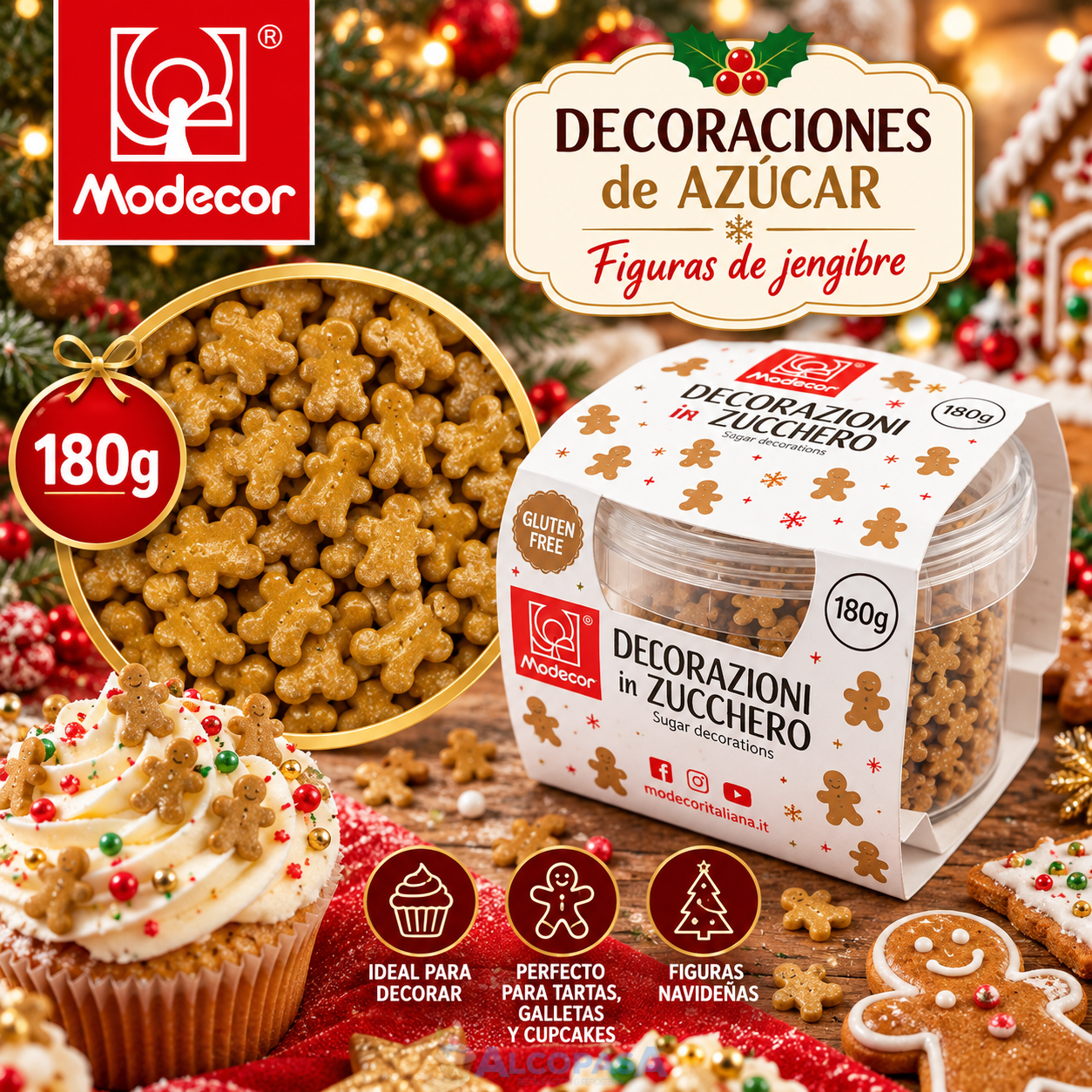 SPRINKLES MUÑECOS JENJIBRE MODECOR (BOTE 180g)