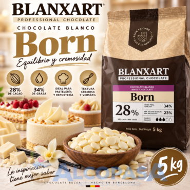 CHOCOLATE BLANCO BLANXART BORN 28% (BOLSA 5Kg)