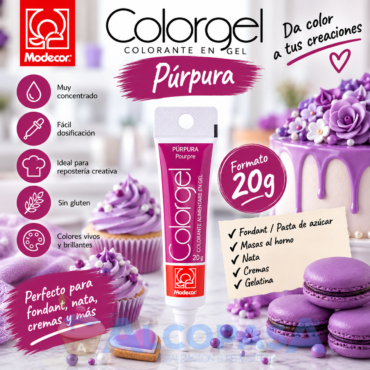 COLORANTE EN GEL PÚRPURA (TUBO 20g)